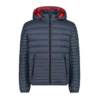 CMP quilted jacket with hood and 3M Thinsulate padding titanium grey men
